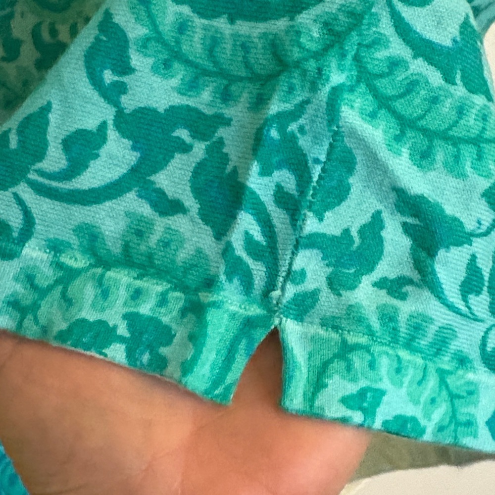 Talbots Turquoise Patterned Short Sleeve Top - Picture 4 of 6